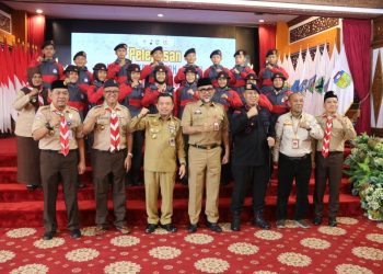 Gubernur Al Haris Lepas Kontingen Pramuka Jambi Ikuti Lomba Tingkat V Nasional