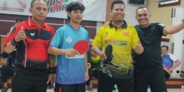 Turnamen Tenis Meja Antar OPD Semarakan Hari Jadi Tanjab Barat ke 58 dan HUT RI ke 78