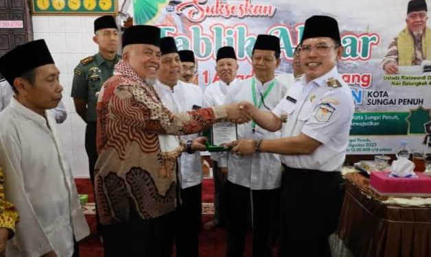 Wako Ahmadi Hadiri Tabligh Akbar 1 Abad Surau Dagang