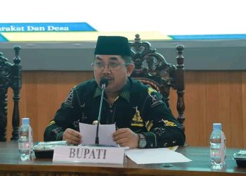 Bupati UAS Buka Secara Resmi Rakor Pelaksanaan Pilkades dan Pilkada Serentak Tahun 2024