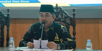 Bupati UAS Buka Secara Resmi Rakor Pelaksanaan Pilkades dan Pilkada Serentak Tahun 2024