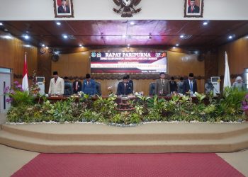 DPRD Tanjabbar Gelar Paripurna HUT RI Ke-78 dan Dengarkan Pidato Kenegaraan Presiden Jokowi