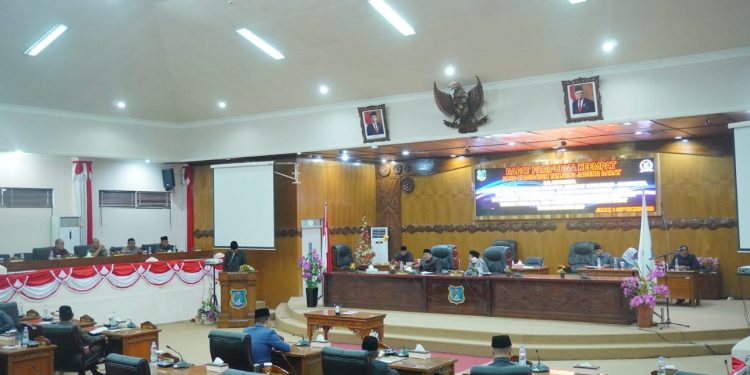 DPRD Tanjabbar Gelar Paripurna ke Empat, Raperda Tentang Perubahan APBD TA 2023