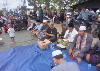 Penolakan Stockpile Batu Bara di Aurkenali Tak Surut, Warga Gelar Doa Bersama