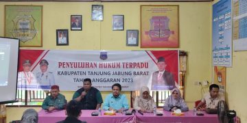 Bagian Hukum Setda Tanjab Barat Gelar Penyuluhan Hukum Terpadu