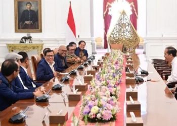Presiden Jokowi Terima Pengurus PWI Pusat di Istana Merdeka