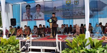 Gubernur Al Haris Ajak Semua Elemen Masyarakat Dukung Pembangunan Kerinci