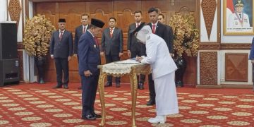 Dilantik Gubernur Al Haris, Sri Purwaningsih Resmi Jabat Pj Walikota Jambi
