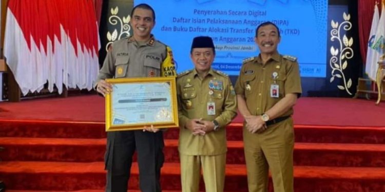 Polres Kerinci Terima Penghargaan Satker IKPA Terbaik Tahun Anggaran 2023 Provinsi Jambi