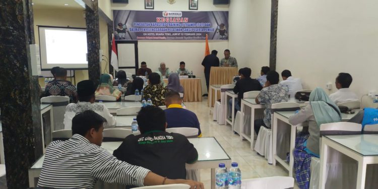 Bawaslu Tebo Gelar Sosialisasi Penguatan Kapasitas TOT dan Skema Penyelenggara