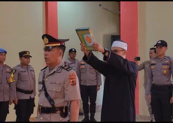Kapolres Pimpin Upacara Pelantikan Kabag SDM Polres Kerinci