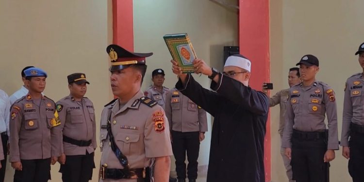 Kapolres Pimpin Upacara Pelantikan Kabag SDM Polres Kerinci
