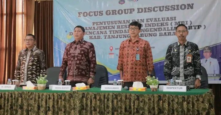 Wabup Harian Hadiri dan Buka FGD Penyusunan dan Evaluasi Manajemen Risiko Indeks (MRI) dan RTP
