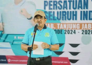 Bupati UAS Lantik Pengurus PTMSI Tanjab Barat Periode 2024-2028