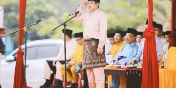 Bupati Tanjab Barat Jadi Inspektur Upacara Peringatan HUT Jambi ke-67 Tahun 2024