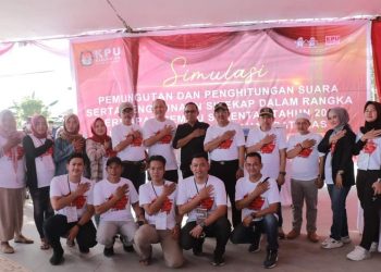 Ketua DPRD Tanjabbar Ikuti Simulasi Pemungutan dan Penghitungan Suara