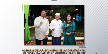 Al Haris Gelar Syukuran Jelang Ramadhan, Kadivmin Kanwil Kemenkumham Jambi Hadir Penuhi Undangan