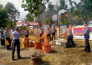 Kantor Imigrasi Kelas II Non TPI Kerinci Laksanakan Kegiatan Pemusnahan Arsip Substantif
