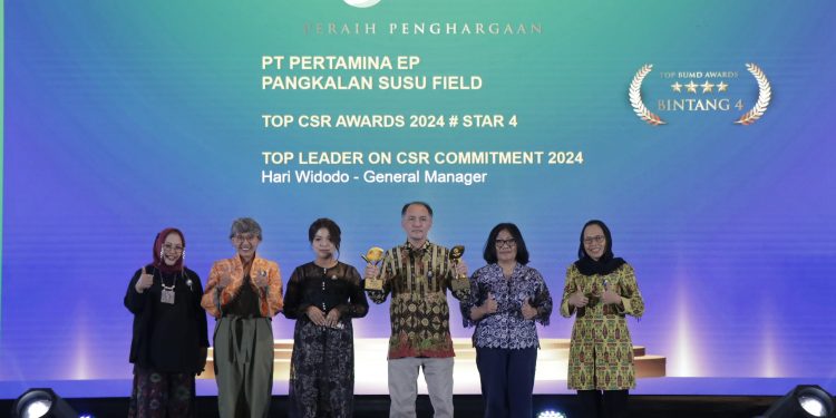 Pertamina Hulu Rokan Zona 1 Raih Penghargaan di Ajang Top CSR Awards 2024