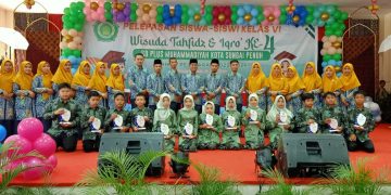 SD Plus Muhammadiyah Sungai Penuh Gelar Pelepasan Siswa dan Wisuda Tahfiz Iqro’ ke-4