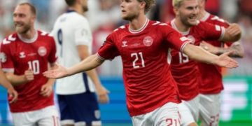 Hasil Euro 2024: Gol Roket Hjulmand Bawa Denmark Imbangi Inggris 1 – 1