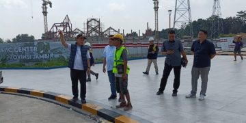 Sidak Proyek Islamic Center, Gubernur Al Haris Optimis Selesai Tepat Waktu