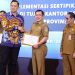 Wako Ahmadi Terima Penghargaan PTSL Dari Mentri ATR/BPR RI