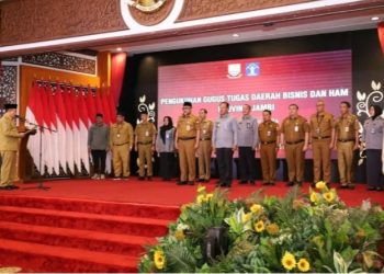 Gubernur Jambi lantik Gugus Tugas Daerah Bisnis HAM