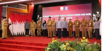 Gubernur Jambi lantik Gugus Tugas Daerah Bisnis HAM