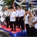 KASAT LANTAS POLRESTA JAMBI DAMPINGI GUBERNUR JAMBI DALAM PELEPASAN ARMADA MUDIK GRATIS TAHUN 2024.