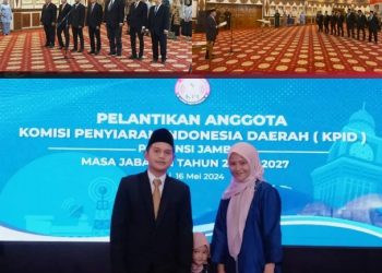 Gubernur Al Haris Resmi Lantik KPID Prov Jambi, Salah Satunya Putra Asal Kerinci