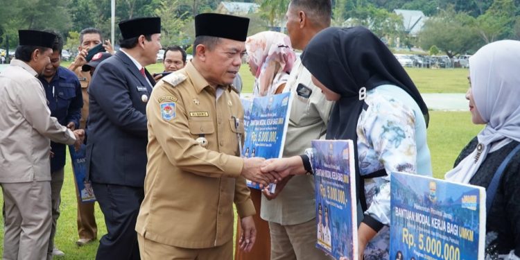 Gubernur Al Haris Serahkan Bantuan Dumisake UMKM dan Kehutanan di Sarolangun