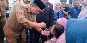 Gubernur Al Haris Canangkan PIN Polio dan Launching Inovasi Stunting di Sarolangun
