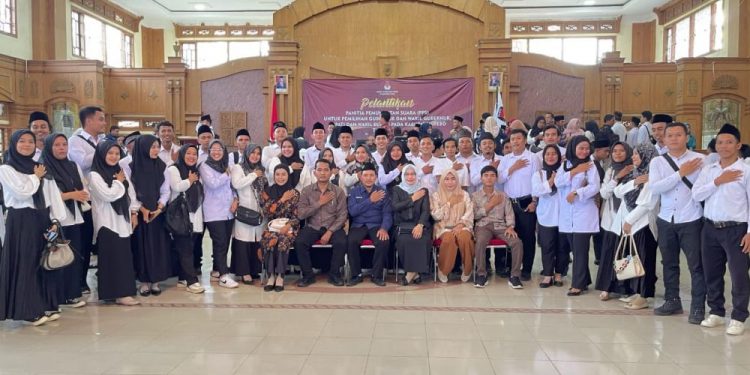 KPU Tebo Lantik 387 Orang PPS Pilkada Serentak