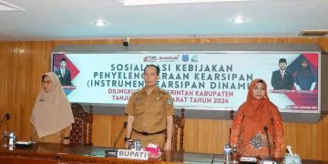Pjs Bupati Tanjab Barat Hadiri Sosialisasi Kebijakan Penyelenggara Kearsipan