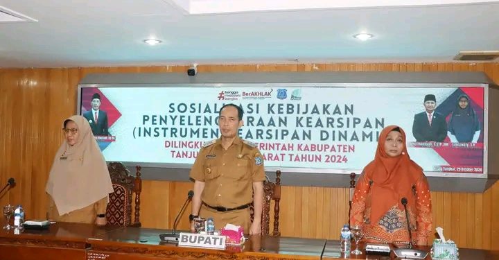 Pjs Bupati Tanjab Barat Hadiri Sosialisasi Kebijakan Penyelenggara Kearsipan