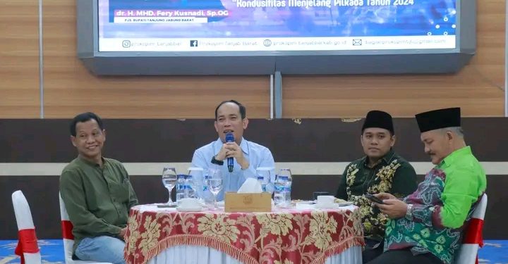 Malam Silaturahmi, Pjs. Bupati Tanjab Barat Bahas Stabilitas Pilkada dan Pembangunan Daerah