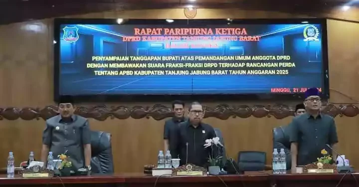 DPRD Tanjabbar Gelar Rapat Paripurna Dengarkan Pidato Kenegaraan Dalam Rangka HUT ke-79 Kemerdekaan RI