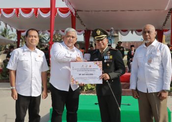 Dandim 0419 Letkol Dwi Sutaryo Ucapkan Terimakasih Kepada PetroChina Atas Penyerahan Gedung Koramil di Betara