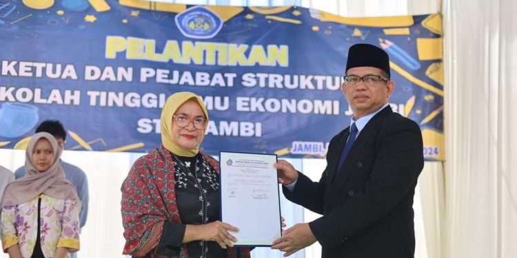 Resmi, Dr Musthafa Luthfi Dilantik Menjadi Ketua STIE Jambi