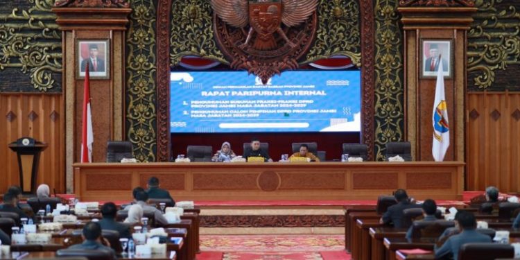 DPRD Jambi Gelar Paripurna Pengumuman Susunan Fraksi
