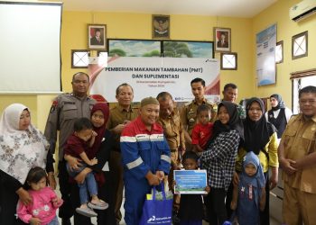 Pertamina EP Jambi Dukung Percepat Penurunan Stunting di Kumpeh Ulu dengan PMT