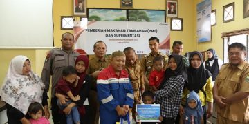 Pertamina EP Jambi Dukung Percepat Penurunan Stunting di Kumpeh Ulu dengan PMT