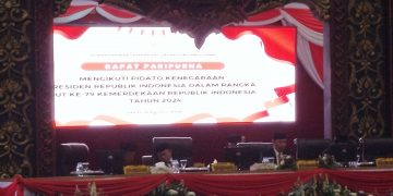 DPRD Provinsi Jambi Menggelar Rapat Paripurna Dalam Rangka HUT RI ke 79