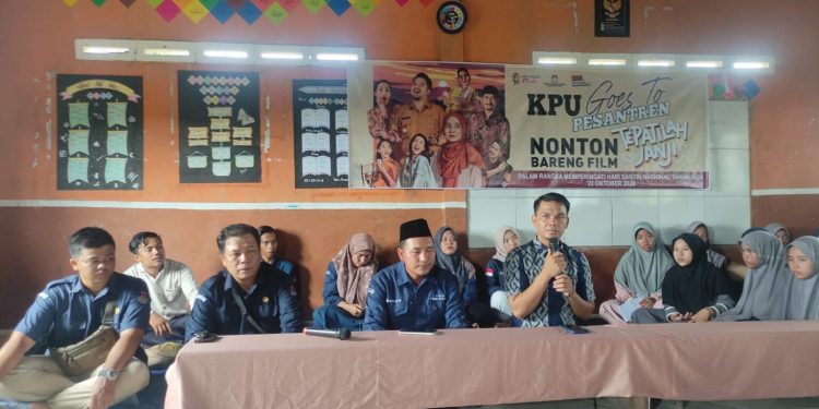 KPU Tebo Goes To Pesantren, Supriadi : Dorong Pemilih Pemula Datang Ke TPS