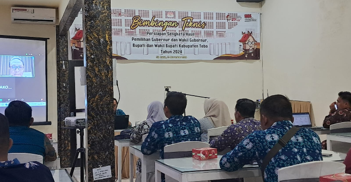 KPU Tebo Gelar Bimtek Persiapan Sengketa Hasil Pilkada 2024 Bersama PPK