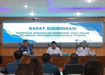 Demi Layanan Prima, Bupati UAS Mulai Terapkan Sistem Tiket Online di Pelabuhan Penyeberangan Kuala Tungkal