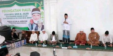 Bupati Tanjab Barat Hadiri Haul Syekh Abdul Qadir Al-Jailani di Bram Itam