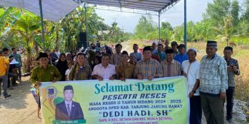 Dedi Hadi Reses di Sungai Dualap, Masyarakat Usulkan Normalisasi Sungai/Parit