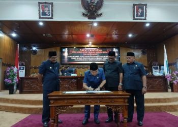 DPRD Tanjabbar Gelar Paripurna Pengumuman Penetapan Paslon Bupati dan Wakil Bupati Terpilih Pilkada Serentak Tahun 2024